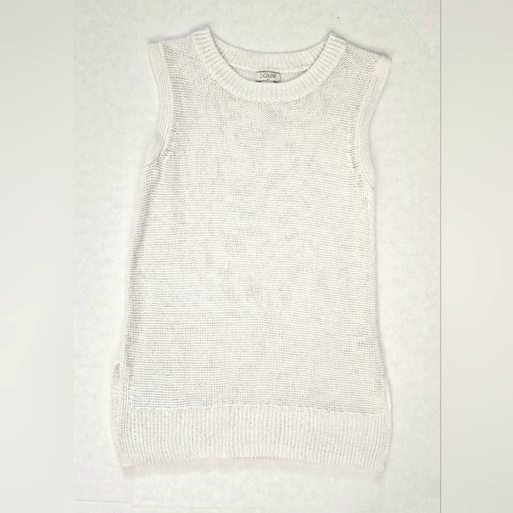 JCrew Linen sleeveless sweater